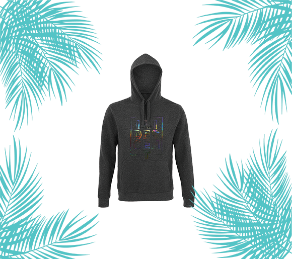 iridescent, Hoodies, sweat-shirt, palmier, iridescent.fr